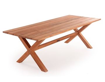 Thor Teak Plankebord m/x-legs - 100x240 cm
